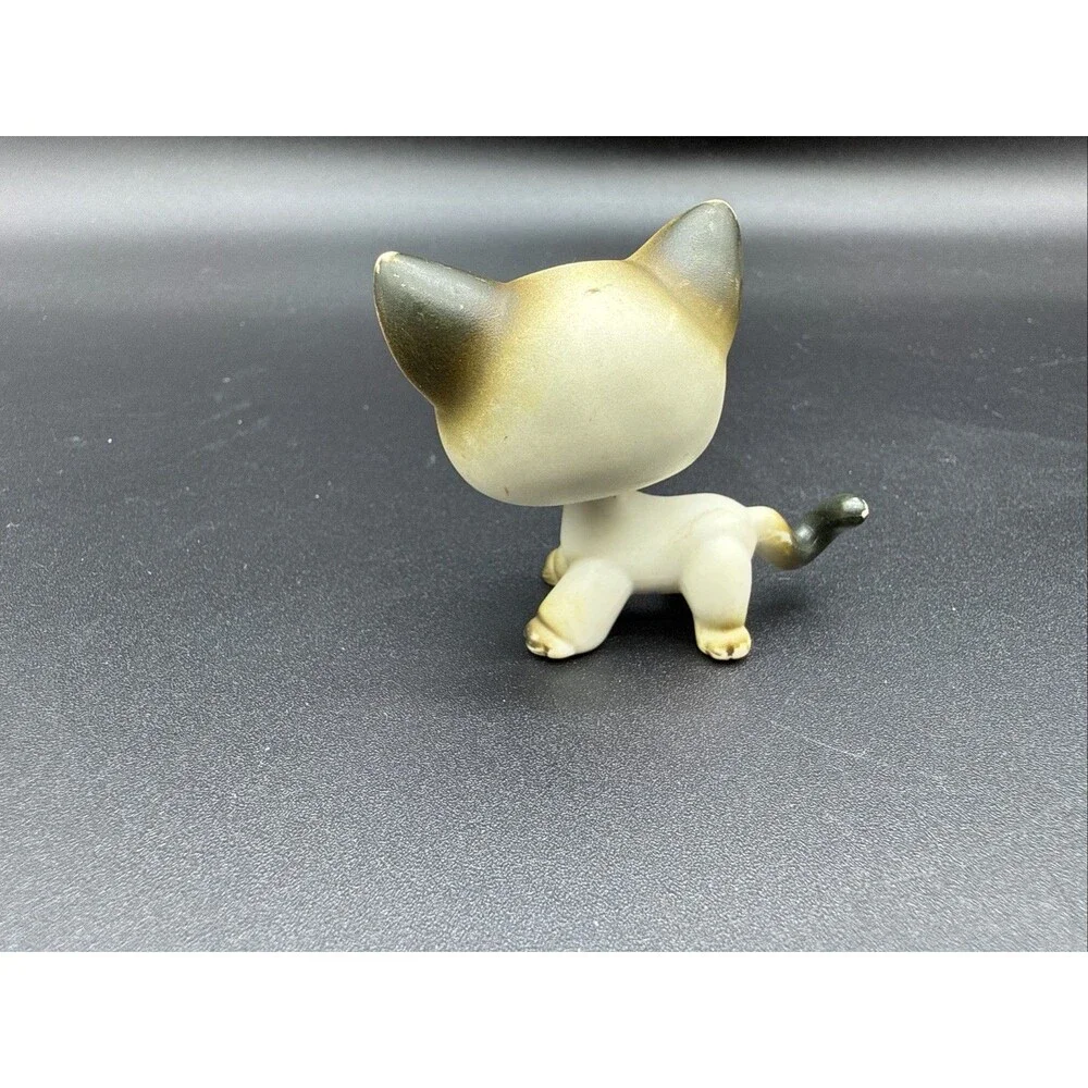 Littlest Pet Shop #5 Siamese Shorthair Cat Authentic LPS 2004